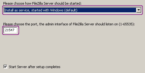 Filezilla server 1