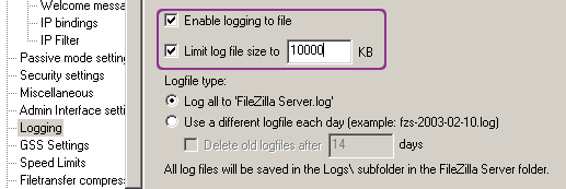 Filezilla server 6
